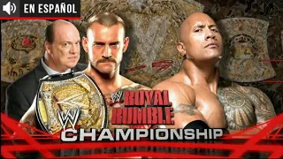 Cm Punk vs The Rock - Promo en español Latino / Royal Rumble 2013 - Wwe