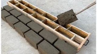 Design a convenient brick mold, produce many bricks at the same time, it's easy
