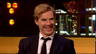 Benedict Cumberbatch impersonates Alan Rickman, David Tennant, and Jonathan Ross.