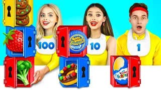 Défi 100 couches de nourriture | Drôle de Mukbang par le Bonbon Show RATATA COOL