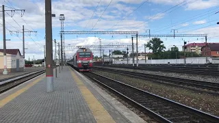 2020 | Электровоз ЭП1М-780 с поездом №133Г «Поволжье» Казань — Санкт-Петербург