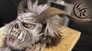 Finishing a Krampus Mask ►► Timelapse