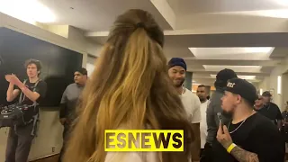 Nate Diaz & Jorge Masvidal backstage another heated exchange EsNews boxing