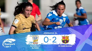 RESUMEN Y GOLES ALHAMA CF ELPOZO vs FC BARCELONA FEMENINO, JORNADA 24, FINETWORK LIGA F