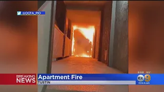 CAUGHT ON CAMERA: Tustin Apartment Complex Fire