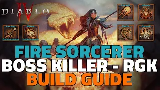 World Boss Killer / RGK Fire Sorcerer Build Guide for Diablo 4