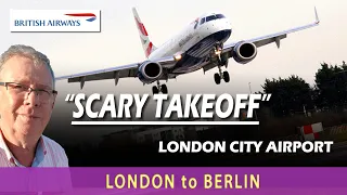 The Thrill of Flying from London City Airport LCY | Very Steep Takeoff | BA City Flyer - Embraer 190