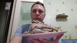 АСМР ИТИНГ. КУШАЮ КУРИНЫЕ ЛАПКИ. ASMR