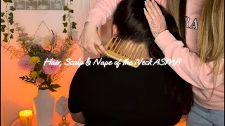 ASMR Real Person Hair, Scalp & Nape Triggers | Tangle Teaser Brush, Long Tooth Comb, Head Massager