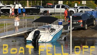 Back At The Boat Ramp PT 3 Boat Falls Off Trailer - Wild-