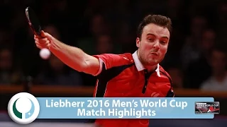 2016 Men’s World Cup Highlights I Simon Gauzy vs Bastian Steger (R16)