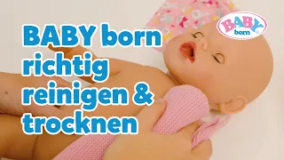 So reinigst und trocknest du deine Puppe richtig 🚿👶✨ | BABY born