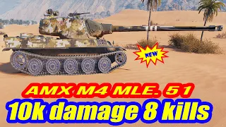 AMX M4 MLE 51: 10k Damage | 8 Kills - WOT Replays 4K HD