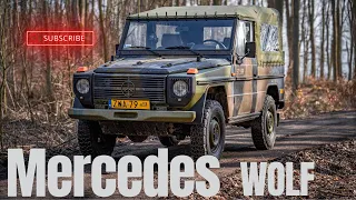 Mercedes Wolf 1986r jako wzór auta terenowego.