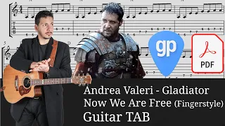 Gladiator - Now We Are Free - Andrea Valeri (Fingerstyle guitar) Guitar Tabs [TABS]