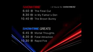 Showtime Australia Tomorrow Lineup, Melbourne Ident & (MA15+) Classification Warning (2006)