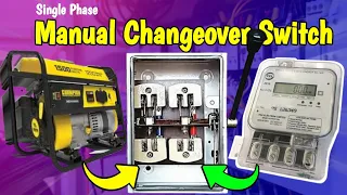 Electric manual changeover switch connection || Manual Changeover Switch Wiring Diagram