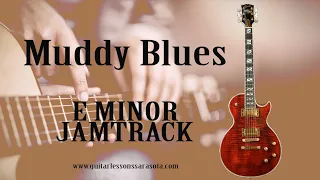 Muddy Waters Blues backing track in E Minor Funky