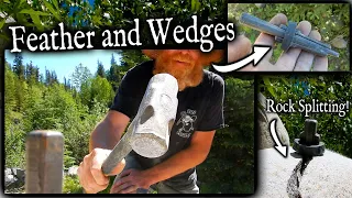 How to use Feather and Wedges. Breaking rocks made easy.