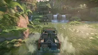 Uncharted: The Lost Legacy - 4x4x4 Trophy Guide (Run over 4 enemies with Jeep in 20 Seconds)