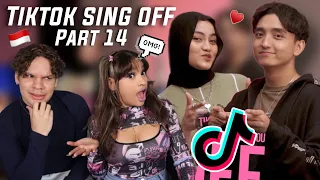 HER RANGE IS MENTAL! 🤩 Waleska & Efra react to SING OFF TIKTOK SONGS PART 14 ft Eltasya Natasha