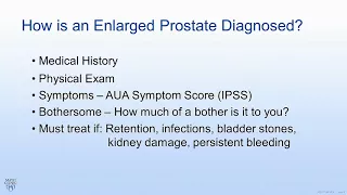 Mayo Clinic Men's Health Moment: Overview of benign prostatic hyperplasia