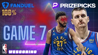 PrizePicks NBA TODAY | Game 7 | Best Bets Picks Player Props