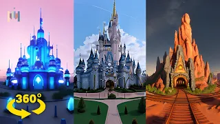 AI generated VR - Castle Mashup - 360 Video