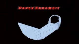 Cách Làm Karambit Bằng Giấy Cực Dễ ( Paper Karambit Knife ) | Trần Huân Origami