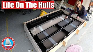 Crazy Expensive Boat Doors and Windows are HERE!  - Catamaran Build Project EP245