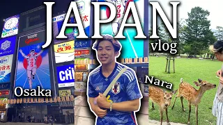 Japan Vlog: Exploring Osaka and Nara (dottonburi, shopping, deer park)