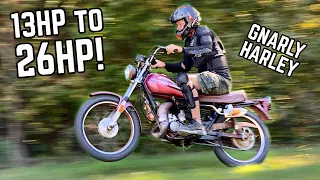 2 Stroke Swapped Harley Davidson FIRST RIP | 2X Horsepower Swap!