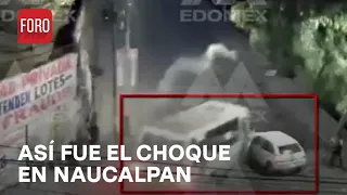 Accidente en Naucalpan: Momento del choque entre microbús y automóvil - Expreso de la Mañana