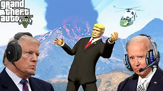 US Presidents Survive A VOLCANO In GTA 5