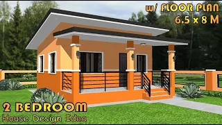 52 SQM | 2 BEDROOM | HOUSE DESIGN IDEA | SIMPLE HOUSE DESIGN | BAHAY