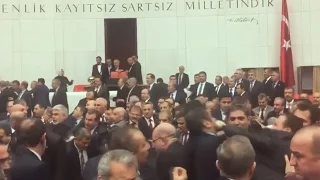 Violent brawl erups in Turkish parliament