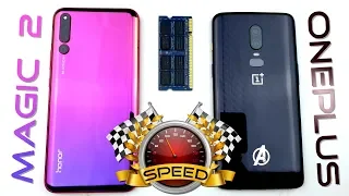 Honor Magic 2 vs Oneplus 6 Speed Test