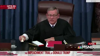 MSNBC Wraps Up Day 1 of Donald Trump Impeachment Trial Senate Feed