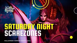 Halloween Horror Nights 2021 Scare Zones Saturday | Universal Orlando HHN30