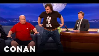 Conan Pays Jack Black To Do A Tiger Roll | CONAN on TBS