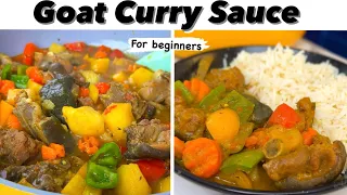 How to make Goat Curry Sauce for beginners | step by step | Easy