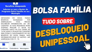 DESBLOQUEIO DO BOLSA FAMÍLIA - PREVISÃO ATUALIZADA