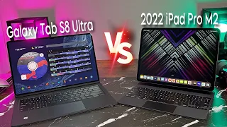 Galaxy Tab S8 Ultra vs iPad Pro M2