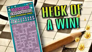 Worth The Watch! 🤑 $1,000,000 Crossword 💯 Texas Lottery Scratch Off