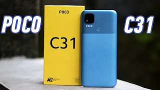 POCO C31 Unboxing Flipkart First Sale Unit 4GB 64GB Blue Color