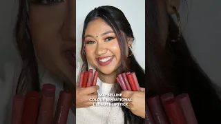 Lip Swatch of Maybelline Colour Sensational Ultimatte Lipsticks 💋 Medium Tan Indian Skin Nude Shades