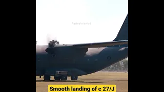 C - 27/J Dirt sprip landing।