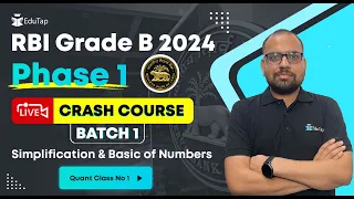 Quant for RBI | Important Topics of Quantitative Aptitude RBI Grade B | RBI Grade B Course by EduTap