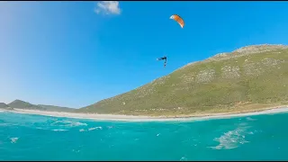 FPV Drone shots: Epic Kitesurfing Jumps at Misty Cliffs, Cape Town by Ruben LEN10