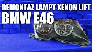 💡 DEMONTAŻ LAMPY XENON LIFT 💡 BMW E46 | SILNICZEK SPRYSKIWACZA | E46GARAGE.PL